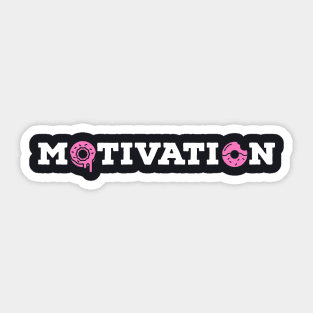 Motivation Donuts Sticker